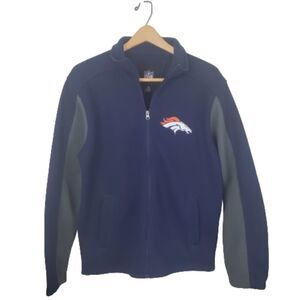 NFL Denver Broncos Galls Sweater/Jacket. Fleece Lined  Pockets. Size Medium